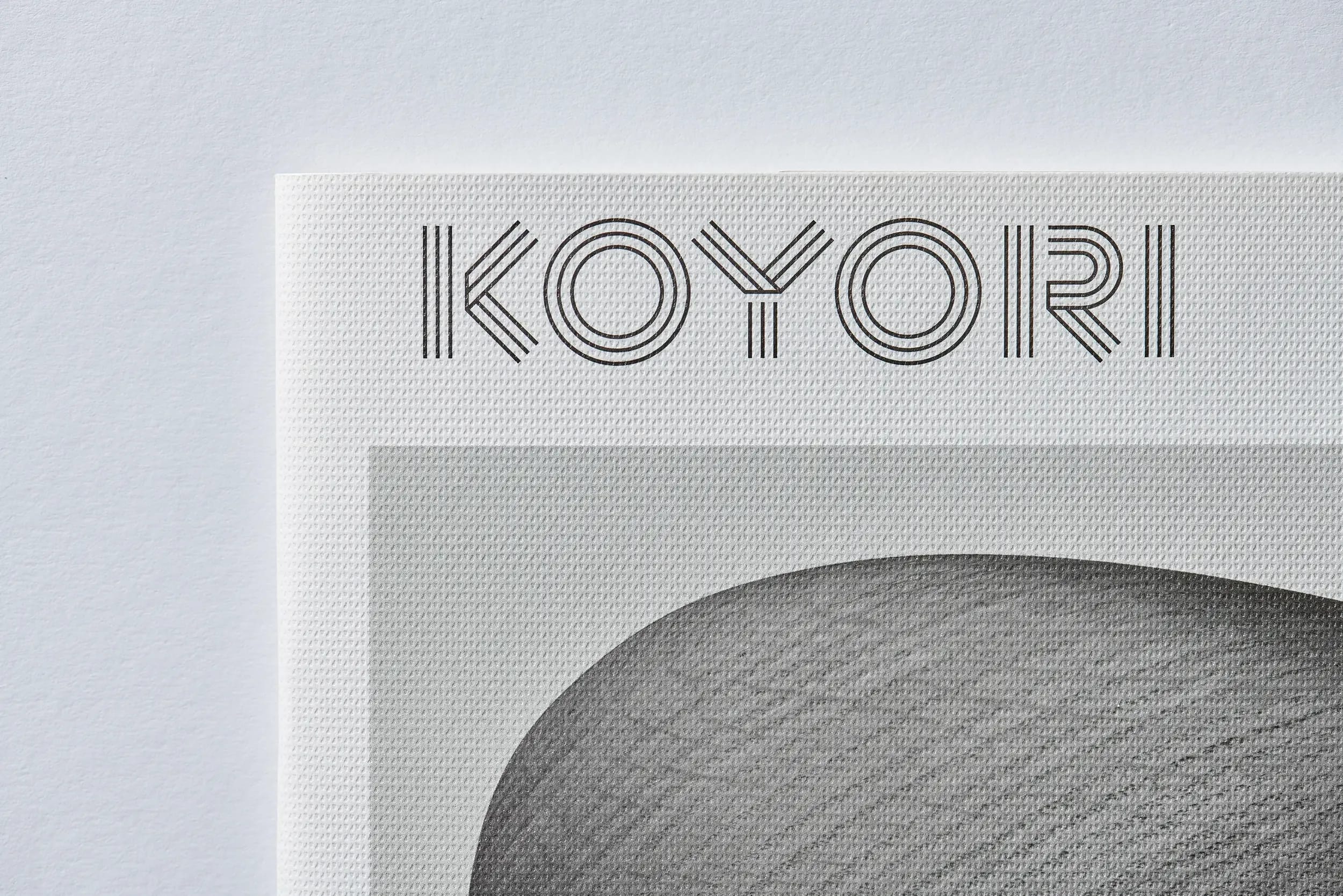 KOYORI catalog close up
