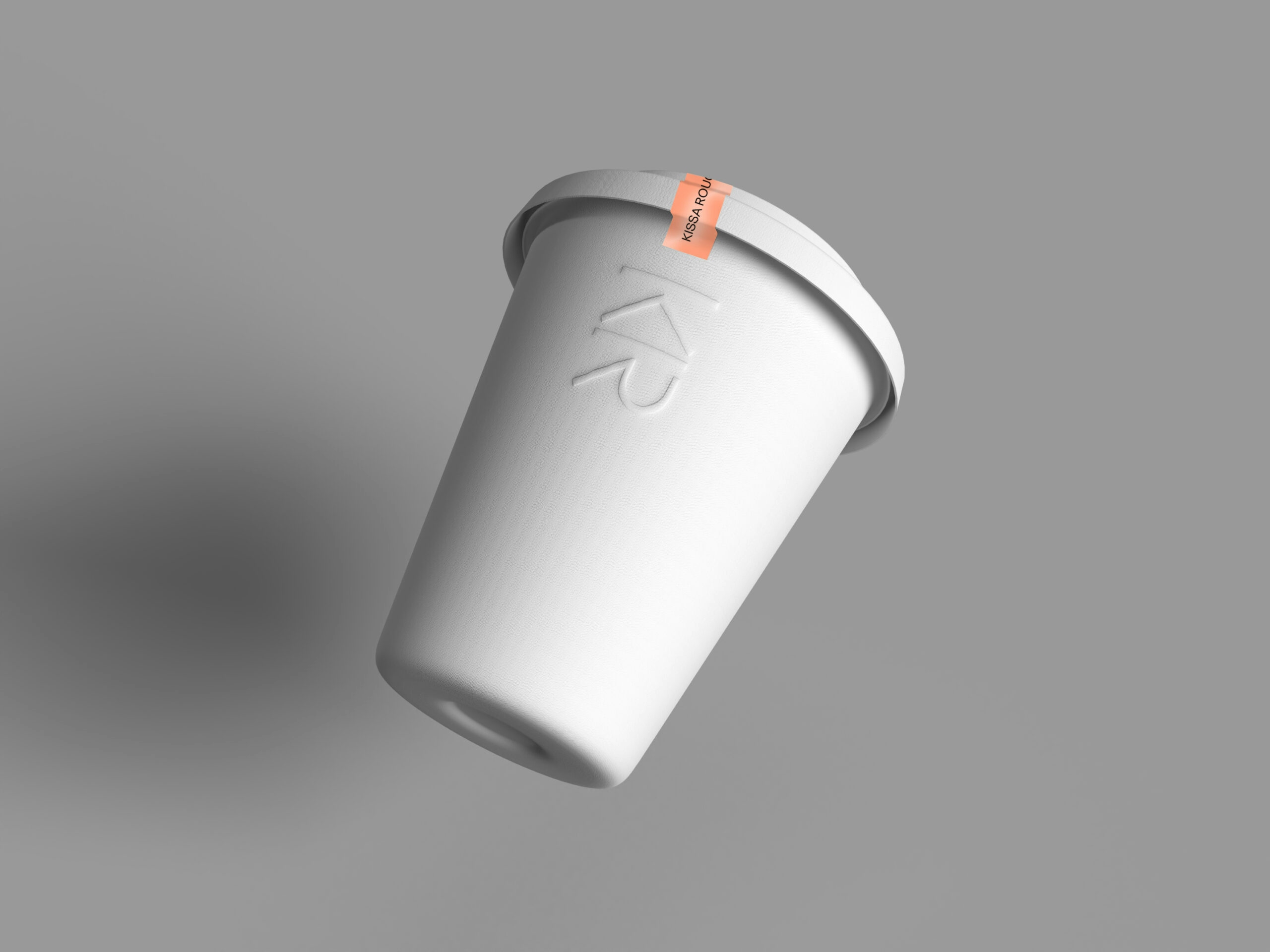 paper moulded cup rendering