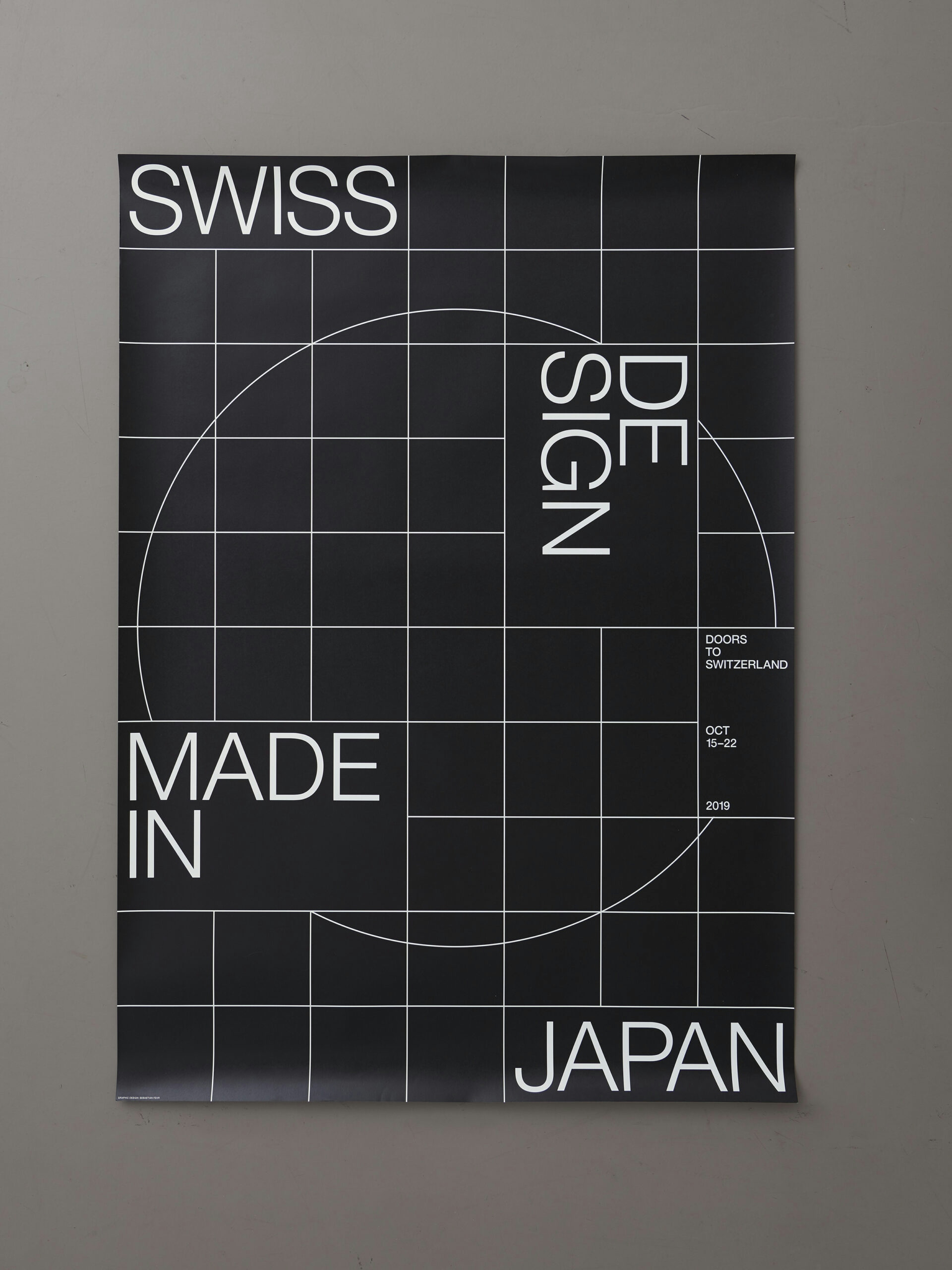 Swiss design made in japan poster